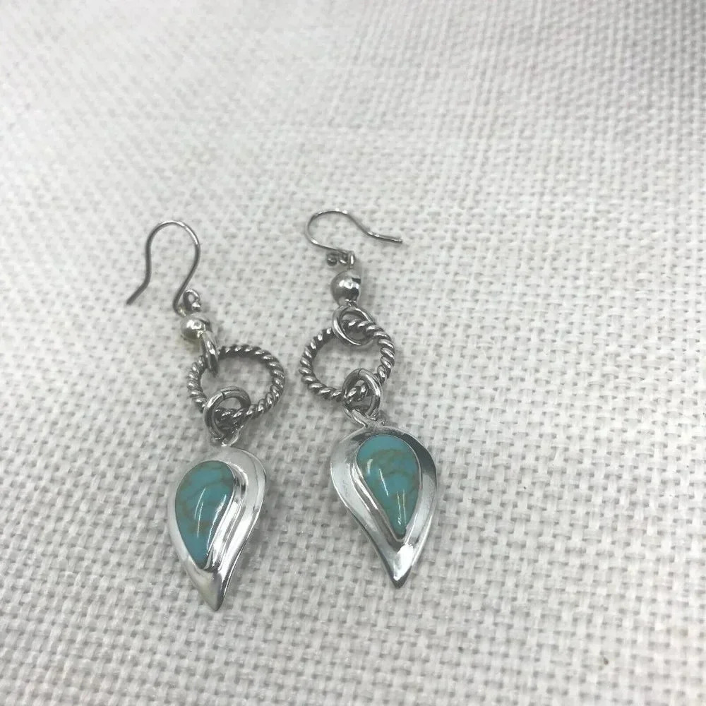 Elegant South West 925 Sterling Silver Earrings by RAFUL CANO MEXICO - Picture 9 of 15